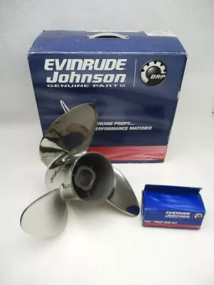 763917 14 3/4 X 18 Pitch Left Hand 3 Blade Stainless Viper Prop Evinrude Johnson • $339.99