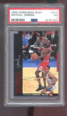 1998-99 Upper Deck MJ23 #M16 Michael Jordan PSA 7 Graded Card NBA 98-99 1999 23 • $39.96