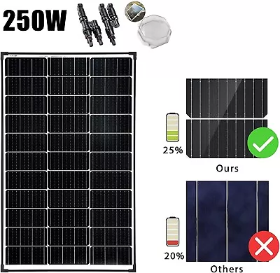 12V 250W Fixed Solar Panel Mono Home Generator Caravan Camping Charger Power AU • $95