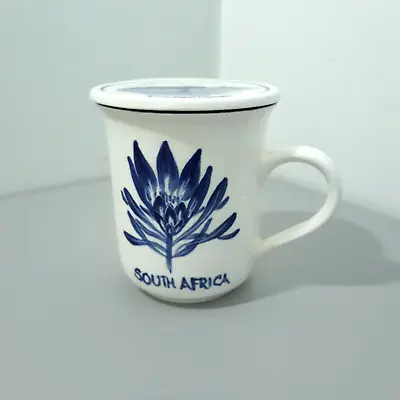 $17.95 • Buy LIESBEEK STUDIO Mug Lid Coaster Delft Blue White Pottery Cape Town South Africa