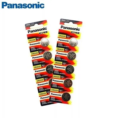 5pcs PANASONIC Original Brand New Battery Cr2025 3v Button Cell Coin... • £3.57