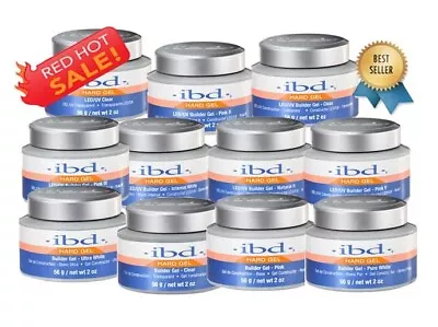 100% AUTHENTIC IBD LED/UV HARD BUILDER GEL 56g / 2 Oz**CHOOSE YOURS** • $21.17