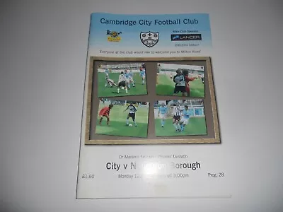 Cambridge City V  Nuneaton Borough 12/04/04 • £2.50