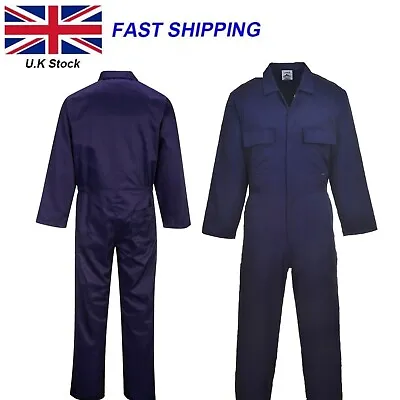 £19.24 • Buy Portwest Euro Workwear Overall Mechanic Boiler Suit Coverall S999 Polycotton PPE