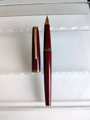 Vtg Bordeaux Gt Montblanc 221p Fountain Pen - 14k 585 F Nib  • $26