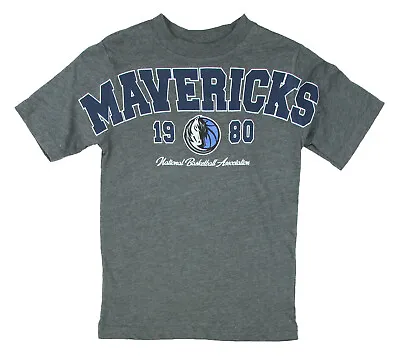 NBA Basketball Youth Boys Dallas Mavericks 1980 Shirt - Gray • $12.50