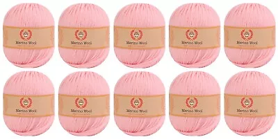 100% Merino Wool Yarn 10 Pack - Crafting Experience With Premium Quality • $25