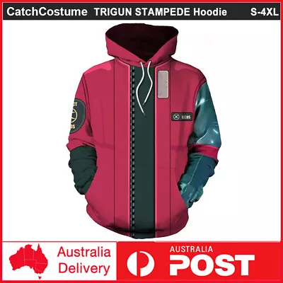 TRIGUN STAMPEDE Cosplay Hoodie Jumper Vash The Stampede 3D Printed Pullover • $24.13