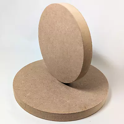 18mm MDF Circular Craft Shape Bases. 7cm To 30cm Sizes. Blank Circle Plinth • £2.98