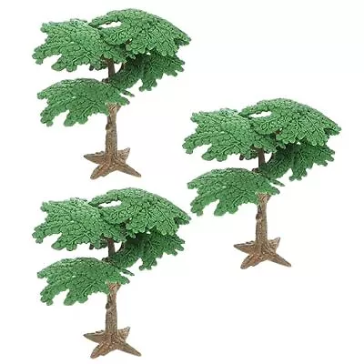 3pcs Tree Model Fake Miniature Trees Train Railways Architecture Landscape Sc... • $22.85