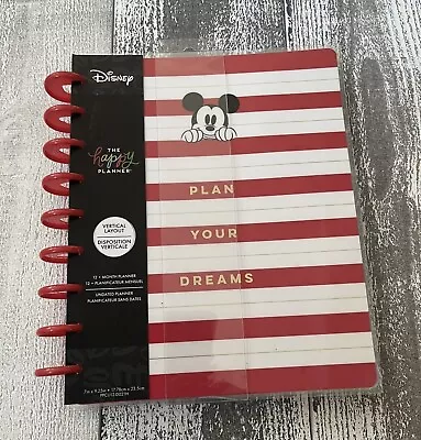 Happy Planner Disney MICKEY “PLAN YOUR DREAMS” Classic UNDATED Planner NEW • $17.99