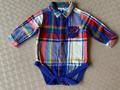 Next Baby Boys Shirt Bodysuit Age 3-6 Months Ex Cond • £1