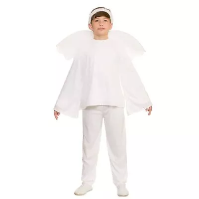 £9.99 • Buy Child Boy's White Nativity Christmas Angel Fancy Dress Costume 