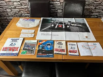 Le Mans Programme 2016 Plus Other Literature And Porsche Poster • £8