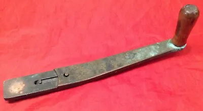 Vintage 14  Long Merriman Bronze Winch Crank With Wood Handle • $49