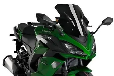 Puig Racing Screen Windshield Black Opaque Kawasaki Ninja 1000 SX 2020 - 2024 • £86