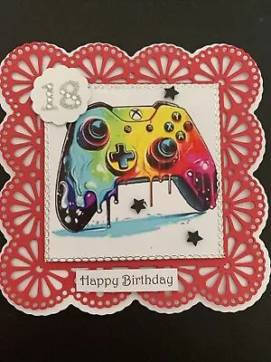 18th Birthday Gaming Controller Card Topper Postage Discounts On Multiple Items • £2.20