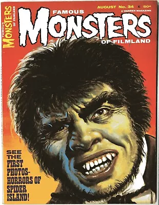 £213.02 • Buy Famous Monsters Of Filmland   # 34   NEAR MINT-   8/65   Previews “Future Frigh 