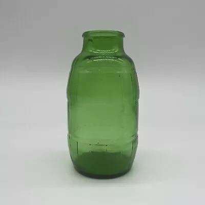 Vintage Green Mickeys Grenade Barrel Glass Beer Bottle Empty • $5