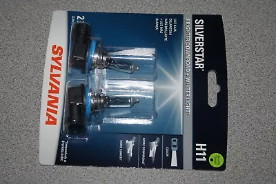 Sylvania Silverstar H11 Pair Set High Performance Headlight 2 Bulbs NEW • $24.99