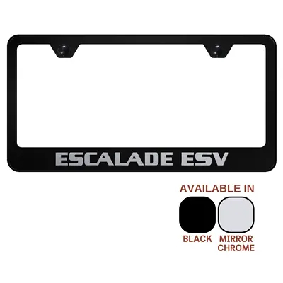 Cadillac Escalade ESV Laser Etched Logo License Plate Frame Official Licensed • $35.95