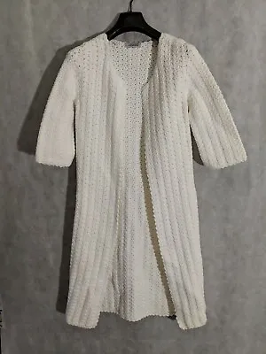A Detacher To Be Detached Floral Knit Blanket Open Cardigan Sweater Jacket 34  • $299.99