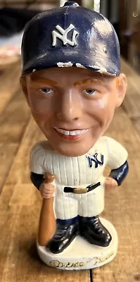 Vintage 1961-63 Mickey Mantle Bobblehead Nodder Head White Round Base RARE • $499