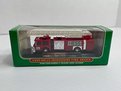 1999 Hess Miniature Fire Truck - *New In Box* - Hess Ladder Fire Truck • $7.50