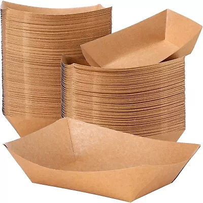 200 Pcs 5 Lb Kraft Paper Food Trays Food Boats Bulk Disposable Nacho Trays K... • $63.10