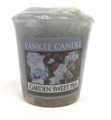 SeYankee Candle Votive  Garden Sweet Pea  Scent NOS • £9.72