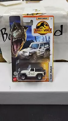 Nib 2022 2018 Jeep Wrangler White Jurassic World Dominion 1/64 Matchbox Toy Car • $5.99