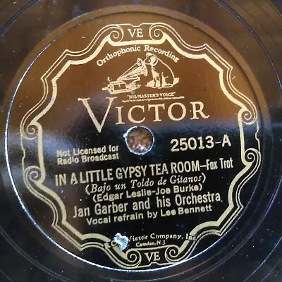 78 Rpm Victor 25013 Jan Garber Gypsy Tea Room Merry Month Of May Jazz E • $19.99