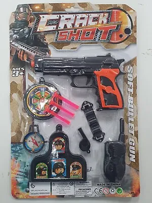 £8 • Buy Soft Bullet Child Pistol Gun Toy Set With 3 Bllets, Compass,radio, Whistle 