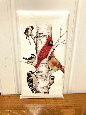 Mary Lake Thompson  Birch Tree Birds  Flour Sack Towel • $9.75