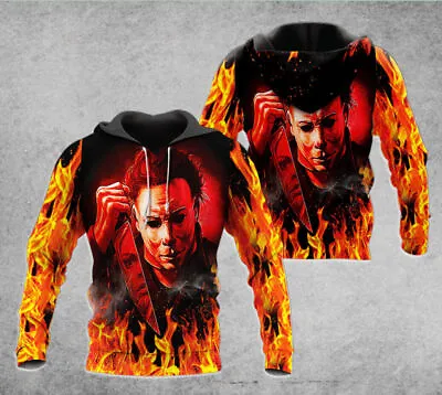 Michael Myers 3D Hoodie Us Size All Over Print Halloween Gift Father Day Gift • $26.58