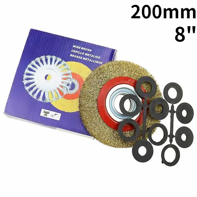 8  Wire Wheel Grinder Bench Grinding Grinder Wire Brush Fine With Reducers AU • $25.99