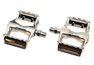 MKS Seahorse Alloy Pedals W/ Reflectors Silver Road Touring Japan NEW In Box • $35.99