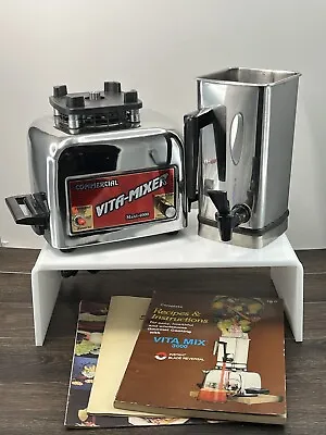 Vintage Commercial Vita-Mixer Maxi-4000 Blender W/Booklets Works • $99.99