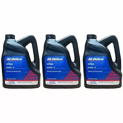 ACDelco 10-9395 Dexron VI Automatic Transmission Fluid Full Synthetic Blend 3PAK • $106.80