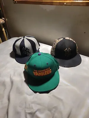 Lot Of NY Yankees Hats..(7 1/8).New Era..mitchell+ness • $27.50