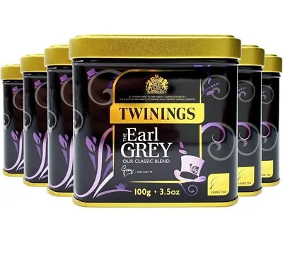 Twinings Earl Grey Loose Tea In Tin 600g (Multipack Of 6 X 100g Tins) • £25
