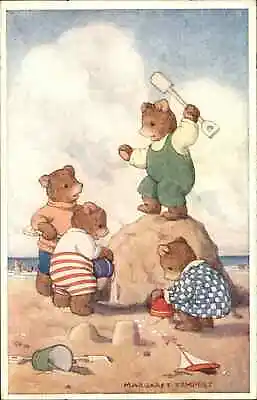 Tempest Pk 101 Sand Castle Teddy Bears Fantasy Vintage Postcard • $8.29