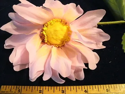 Vintage Millinery Flower Lg 5 1/4  Daisy So Pink KB7 • $4.99
