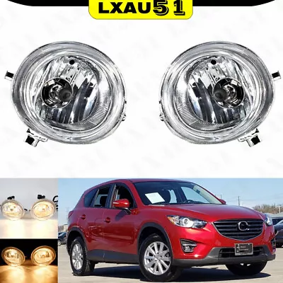 Pair Front Bumper Fog Light Lamps LH RH H11 Bulbs For Mazda 3 6 5 MX-5 Miata • $35.03