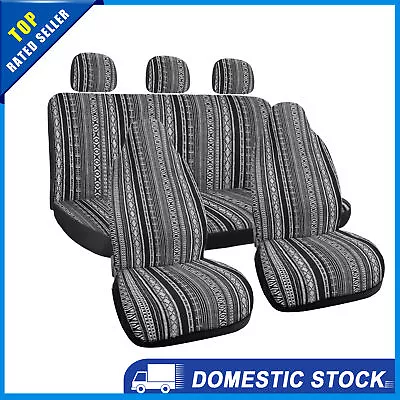 Universal Car Full Set Covers Durable Bucket Seat Cushion Protector Pack Of 7 • $59.99