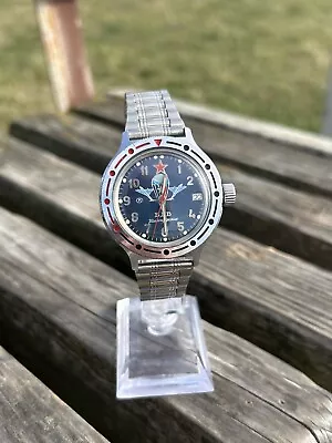 Vintage Watch USSR Vostok Automatic Komandirskie Air Forces VDV Soviet 1980s • $239