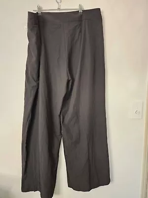 Womens Casual Wide Leg High Waist Pants Business Black Trousers Sz 5XL • $27.99