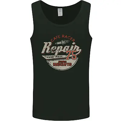 Cafe Racer Biker Motorbike Motorcycle Mens Vest Tank Top • £10.49