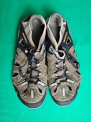 Merrell All Out Blaze Mens Brindle Butterscotch Trail Waterproof Sandals Size 10 • $34.95