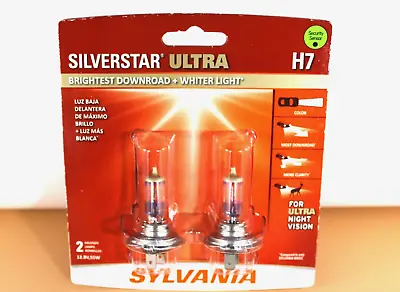 Headlight Bulb Sedan Sylvania H7SU.BP2 Silverstar Ultra H7  (1 Pair) • $27